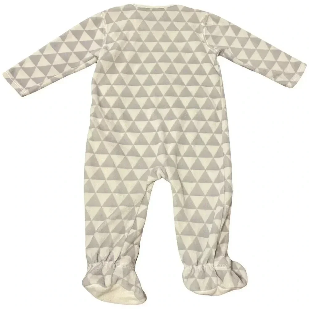 9 Months Petit Lem Christmas Reindeer Footed Long Sleeves Pajamas